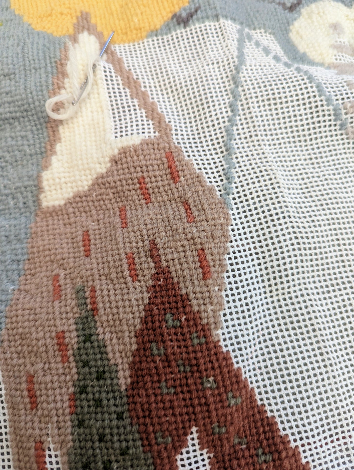 Mountains Nursery Cross Stitch Cushion Kit