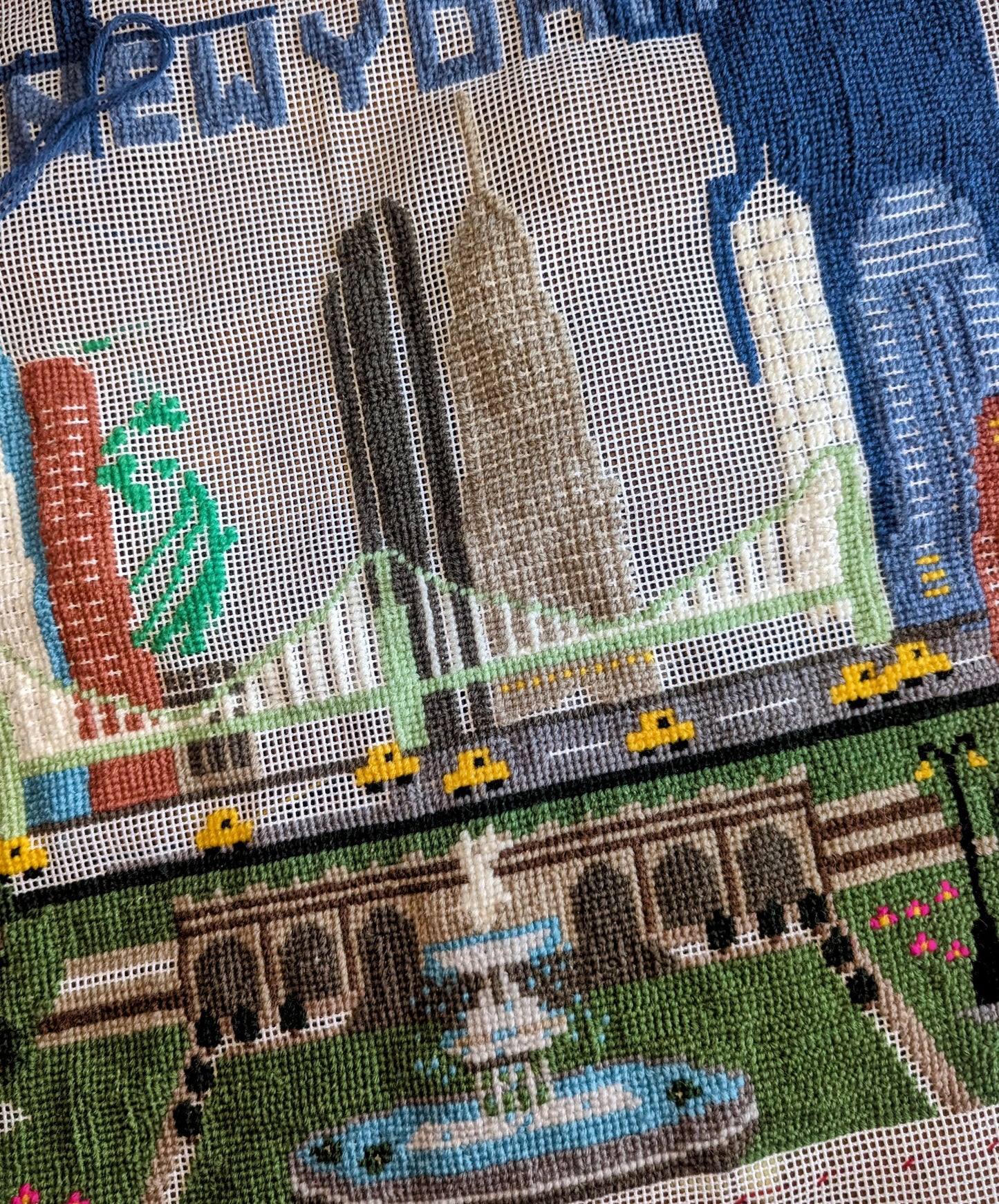 New York Cross Stitch Cushion Kit
