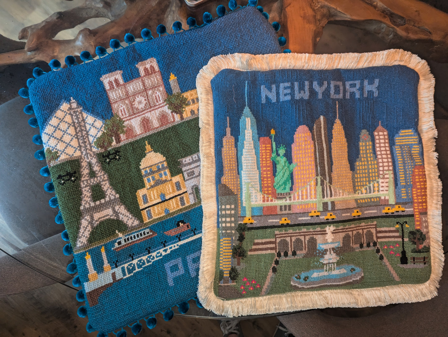 Paris Cross Stitch Cushion Kit