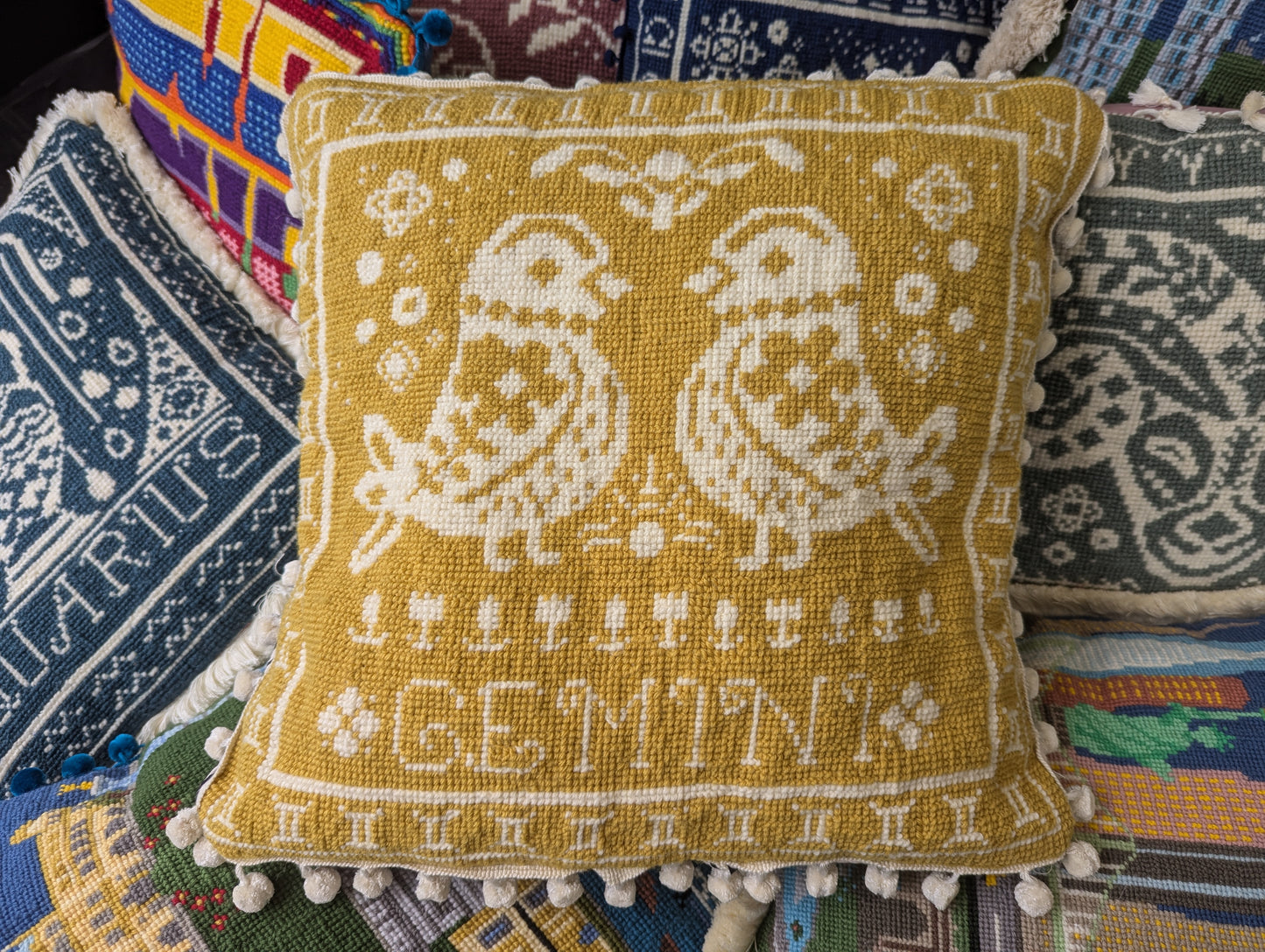 Gemini Cross Stitch Cushion Kit