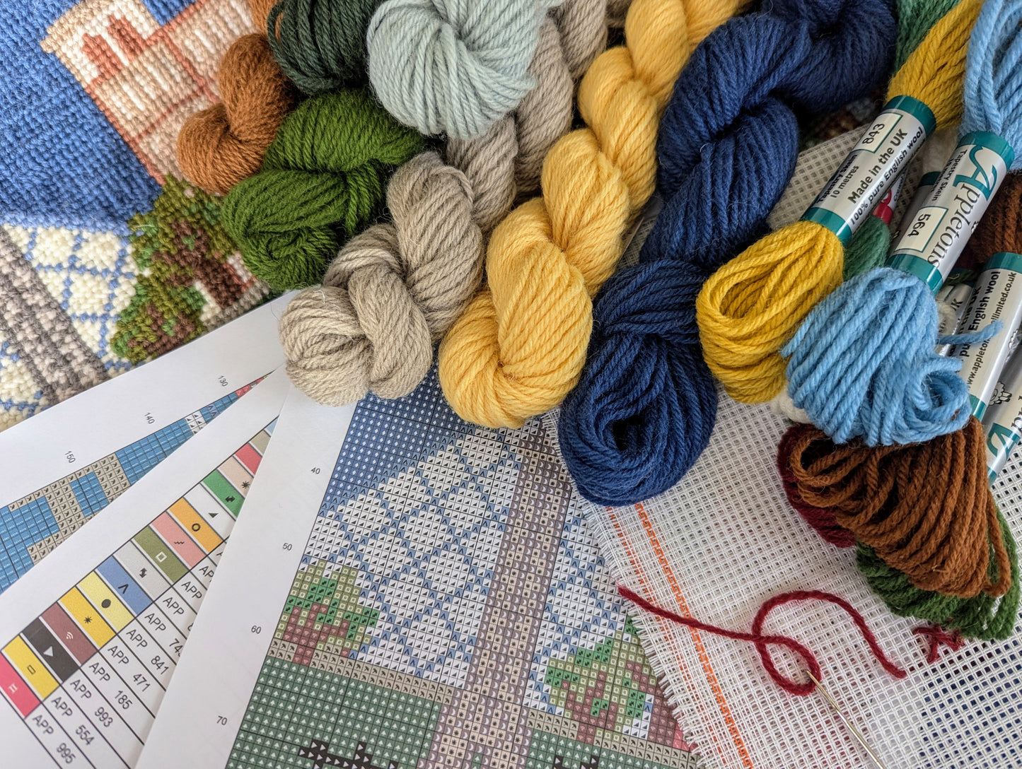 Paris Cross Stitch Cushion Kit
