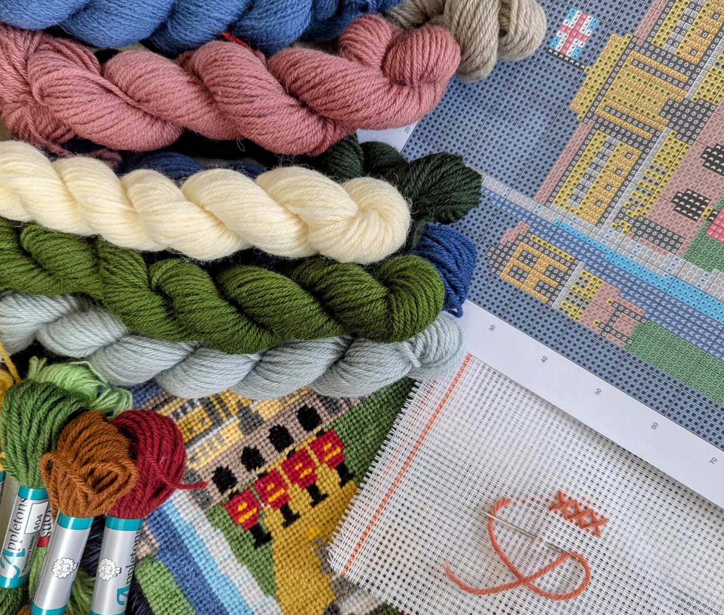 London Cross Stitch Cushion Kit