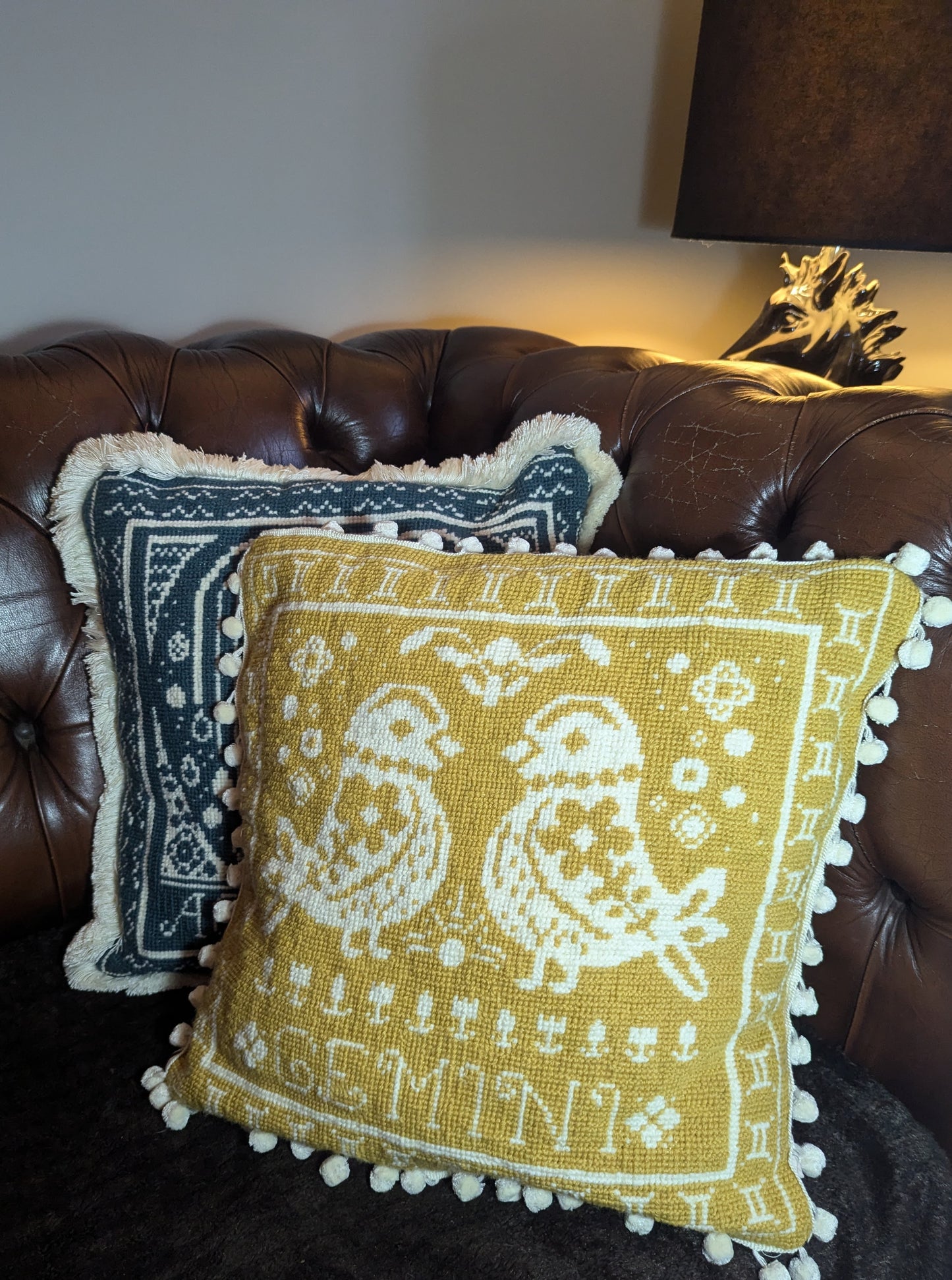 Gemini Cross Stitch Cushion Kit