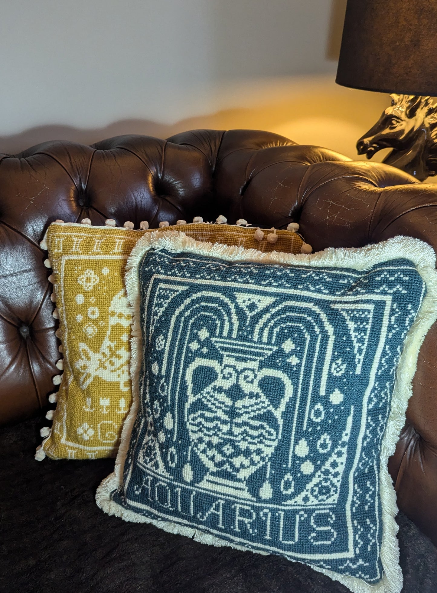 Aquarius Cross Stitch Cushion Kit