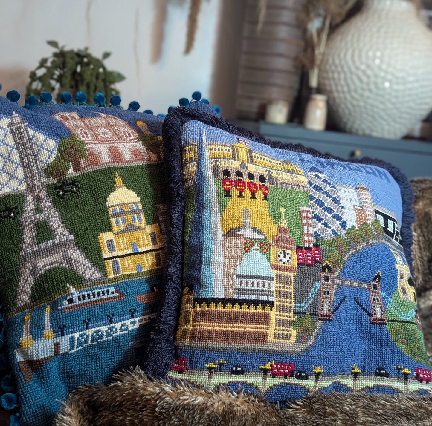 London Cross Stitch Cushion Kit