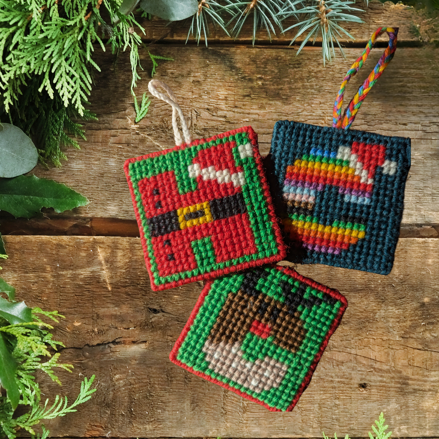 Santa Alphabet Decoration Cross Stitch Kit