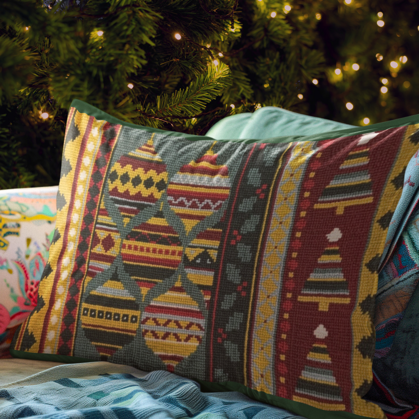 Stripes Christmas Cross Stitch Kit
