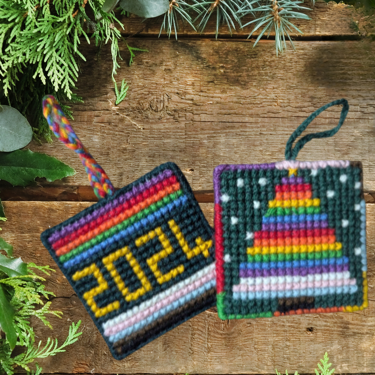 Christmas Pride Tree Decoration Cross Stitch Kit
