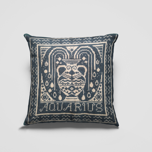 Aquarius Cross Stitch Cushion Kit