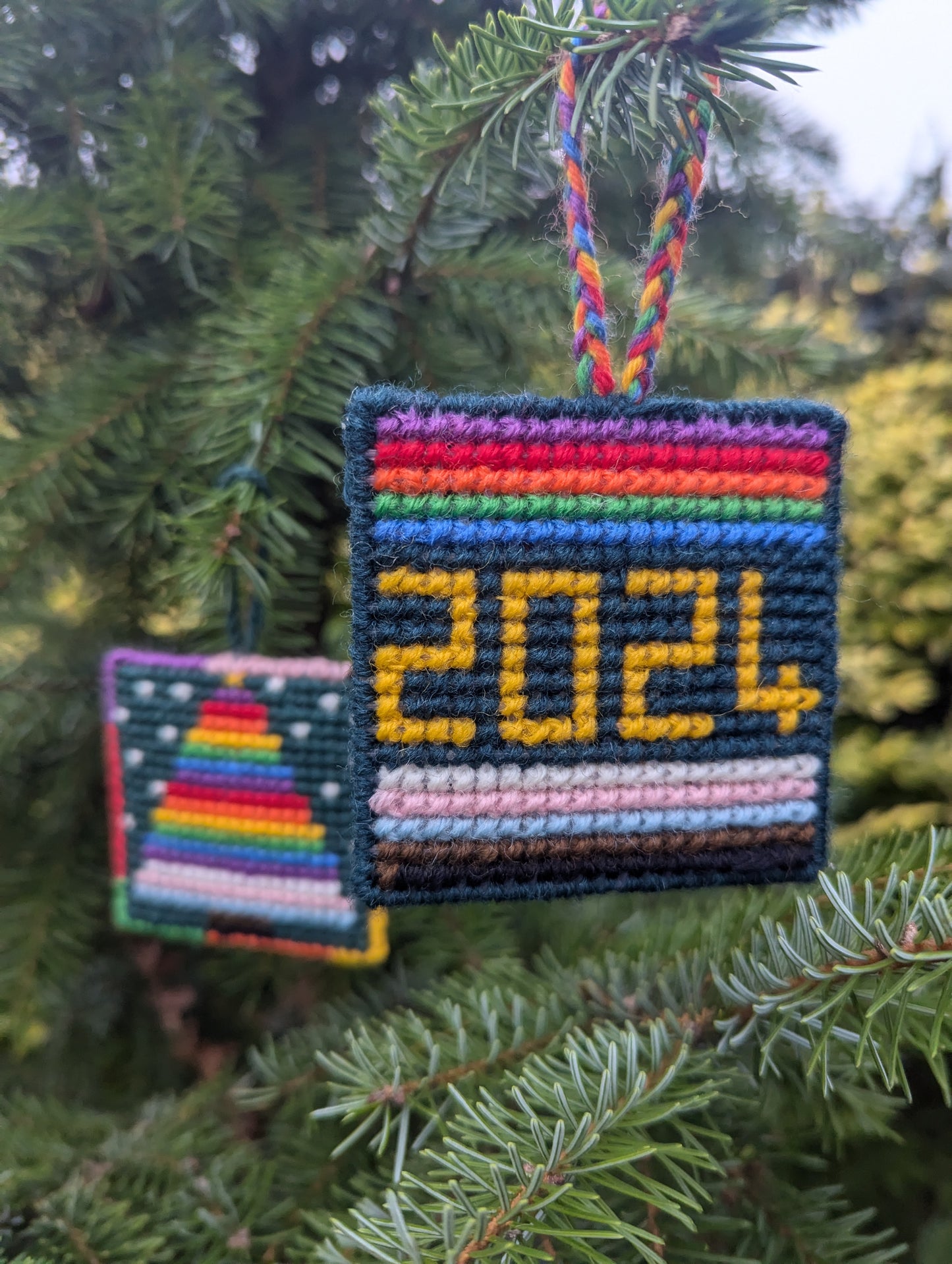 Christmas Pride Tree Decoration Cross Stitch Kit