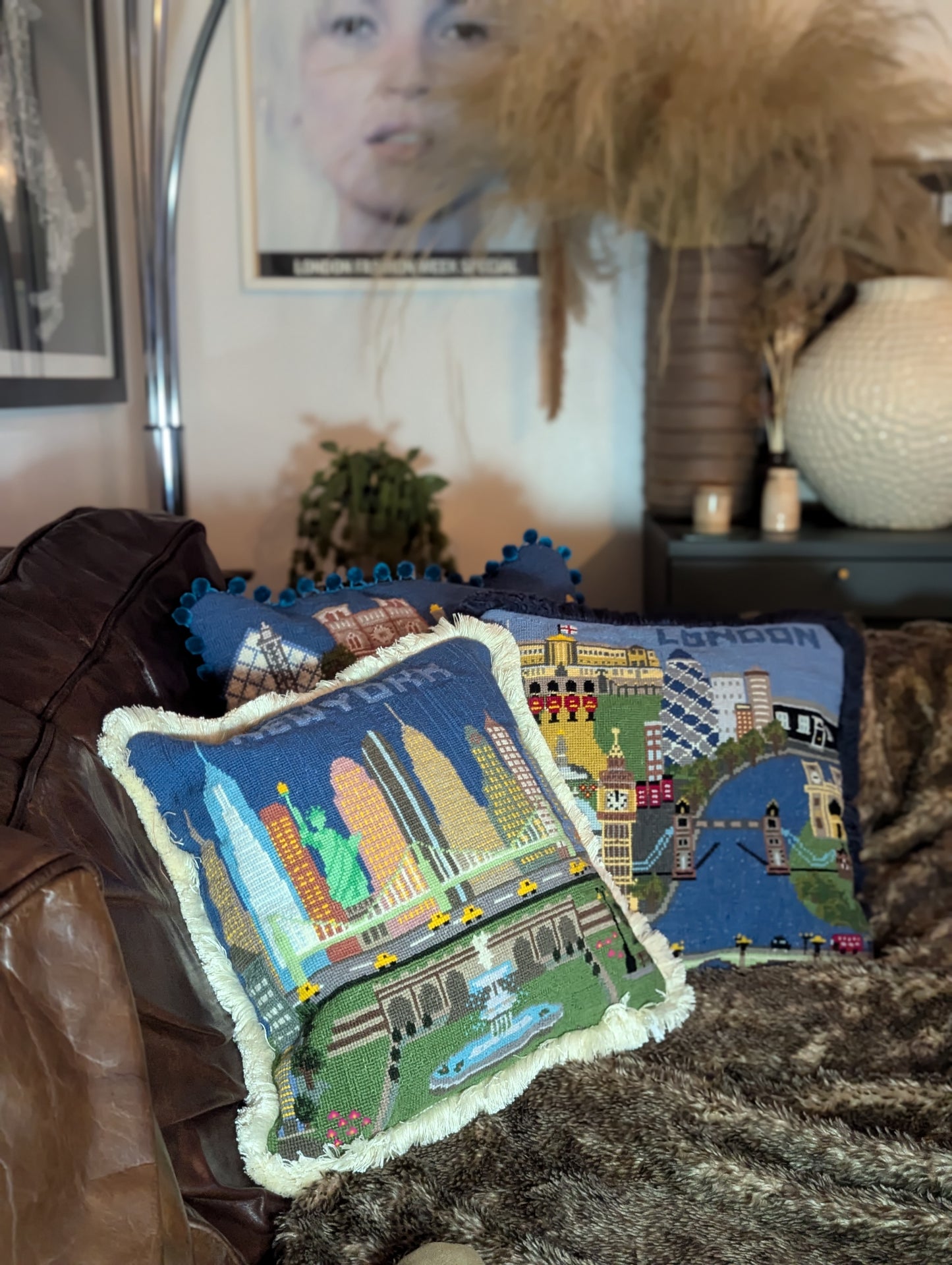 New York Cross Stitch Cushion Kit